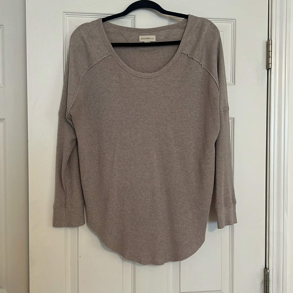 Waffle knit top